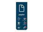 BinBin Front signing magnetisch Basic papier Blauw