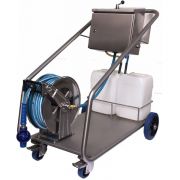 Dosanova RVS heavy-duty Click & Clean foamtrolley