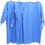 Isolatieschort blauw (wit manchet) XL - 50 st.