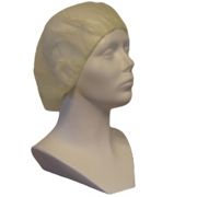 PURE Baret / haarnet model bouffant 53cm geel, 1000st.