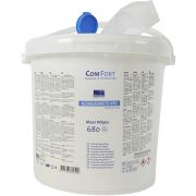 Desinfectie wipes wit 23 x 18 cm - emmer (680st) - Comfort