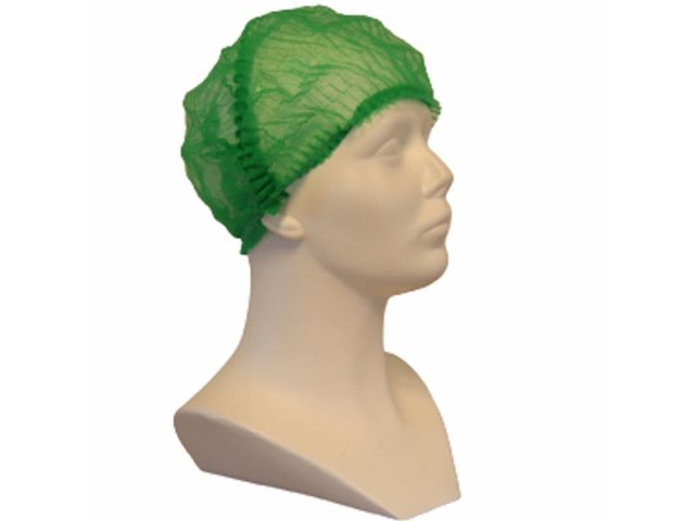 PURE Baret / haarnet model wokkel 53cm groen, 1000st.