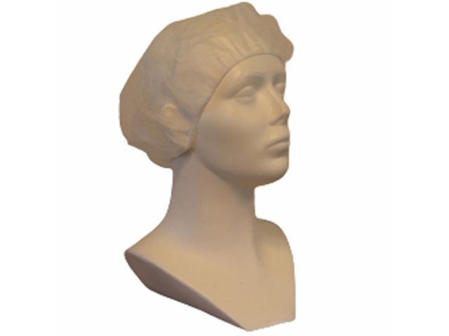 PURE Baret / haarnet model bouffant 53cm wit, 1000st.