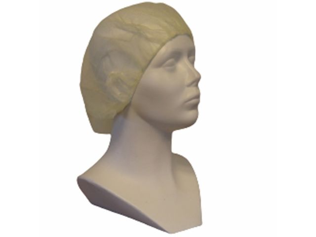 PURE Baret / haarnet model bouffant 53cm geel, 1000st.